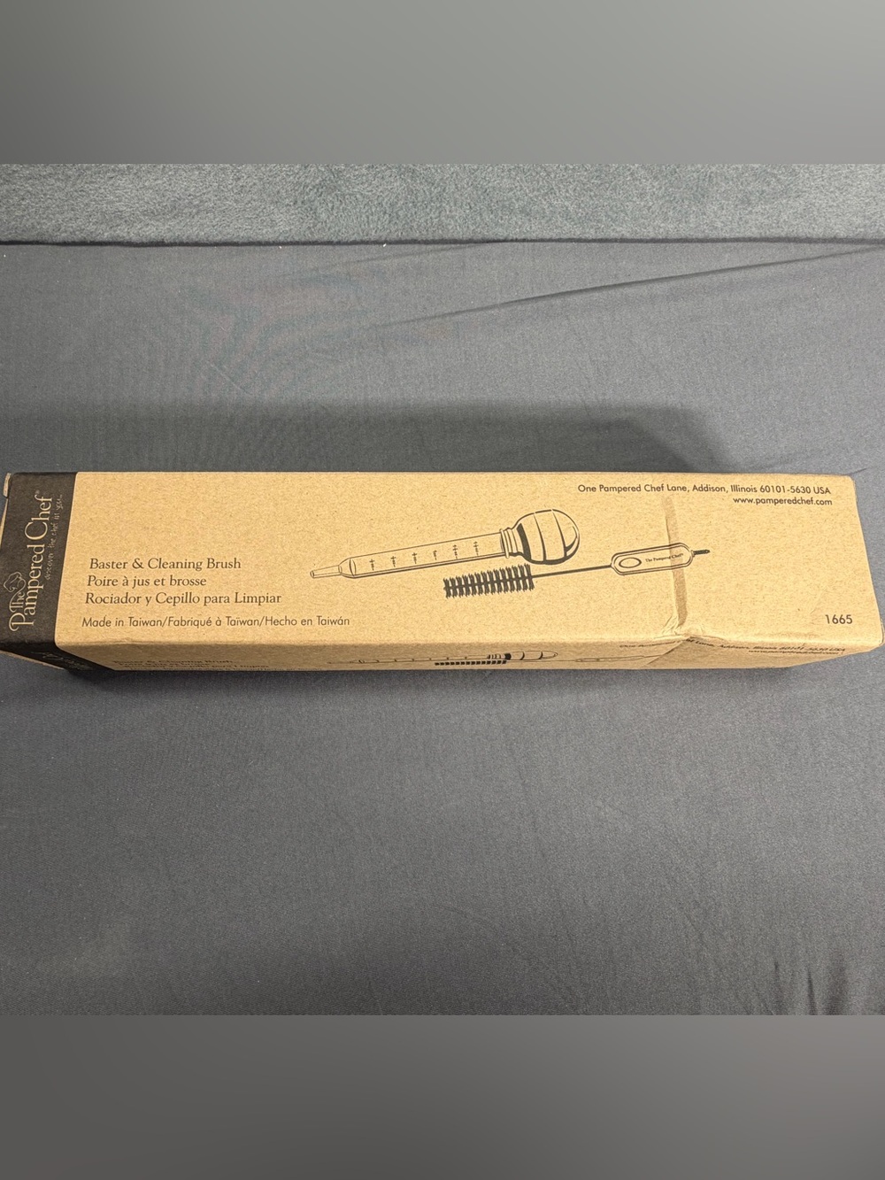 The Pampered Chef Baster And Cleaning Brush #1665 retired item New Open Box